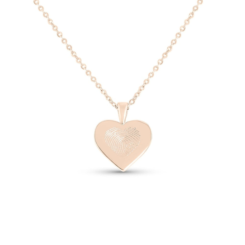 Heart Fingerprint Necklace - MemoriesMade