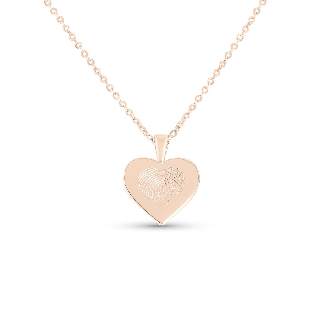 Heart Fingerprint Necklace - MemoriesMade