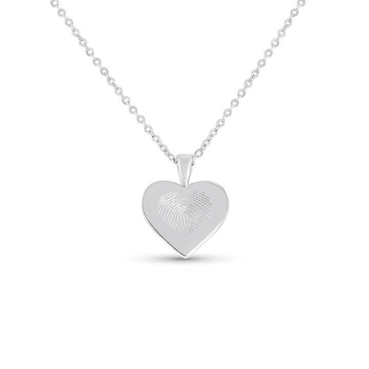 Heart Fingerprint Necklace - MemoriesMade