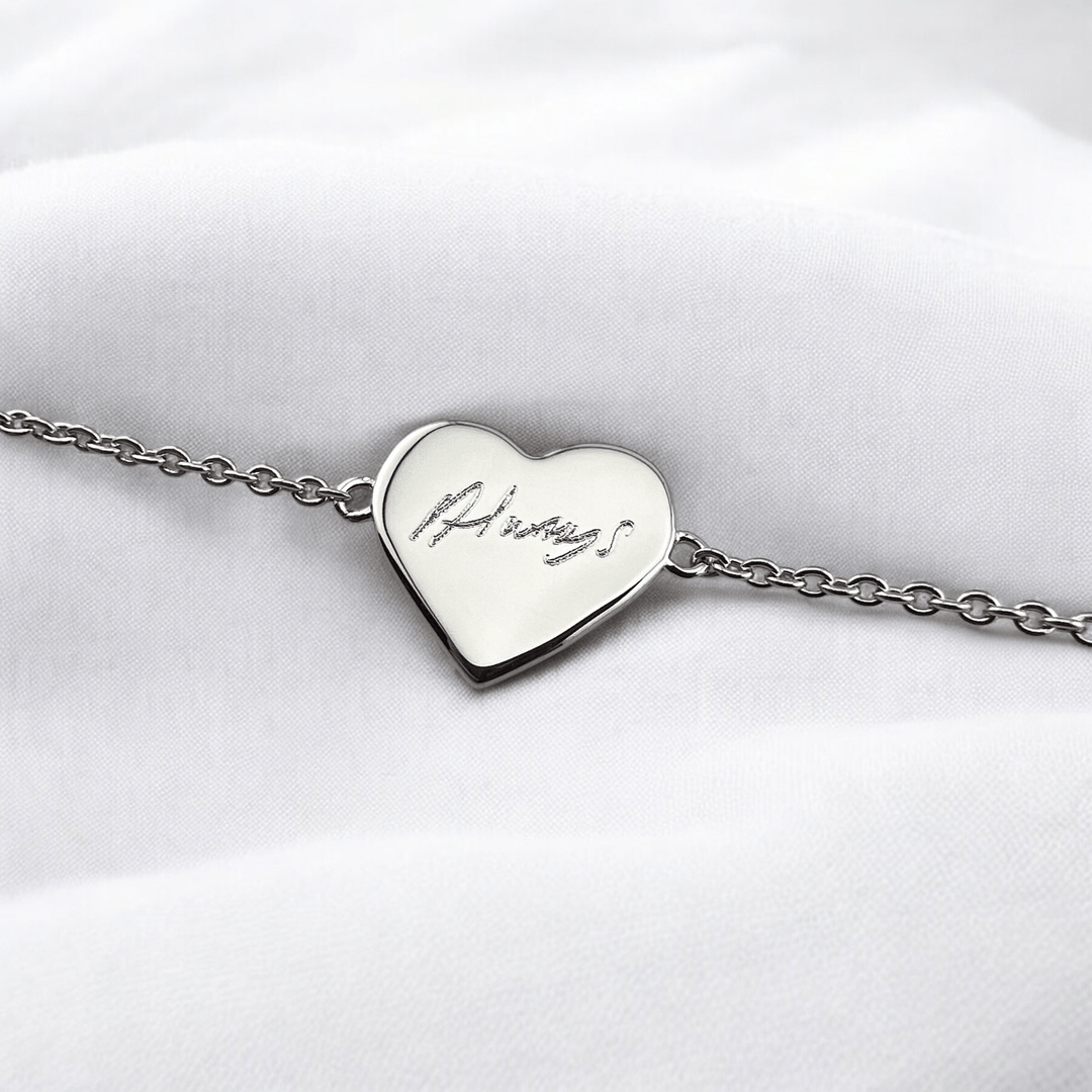 Heart Handwriting Bracelet - MemoriesMade