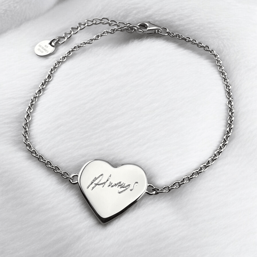 Heart Handwriting Bracelet - MemoriesMade