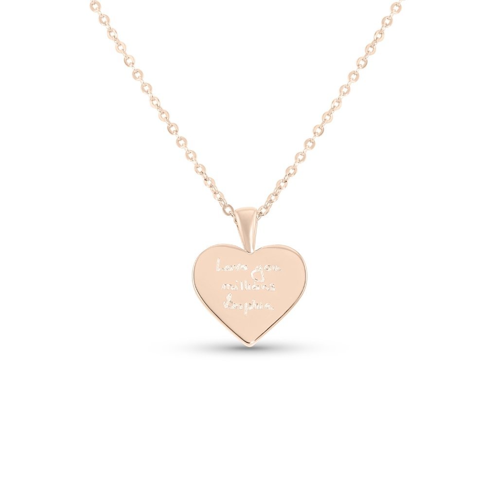 Heart Handwriting Necklace - MemoriesMade