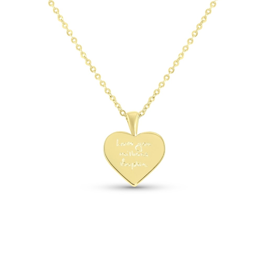 Heart Handwriting Necklace - MemoriesMade