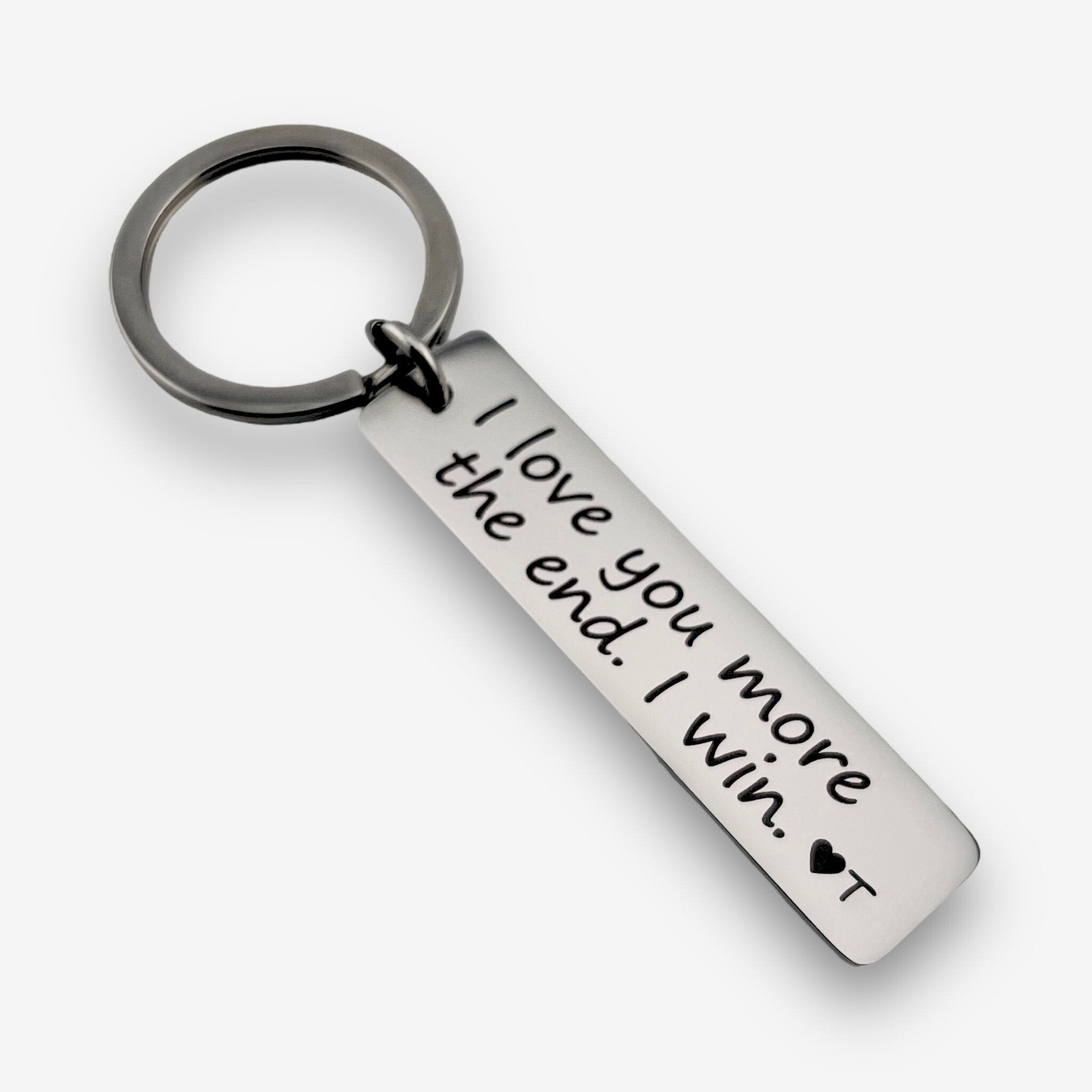 I Love You More Keychain