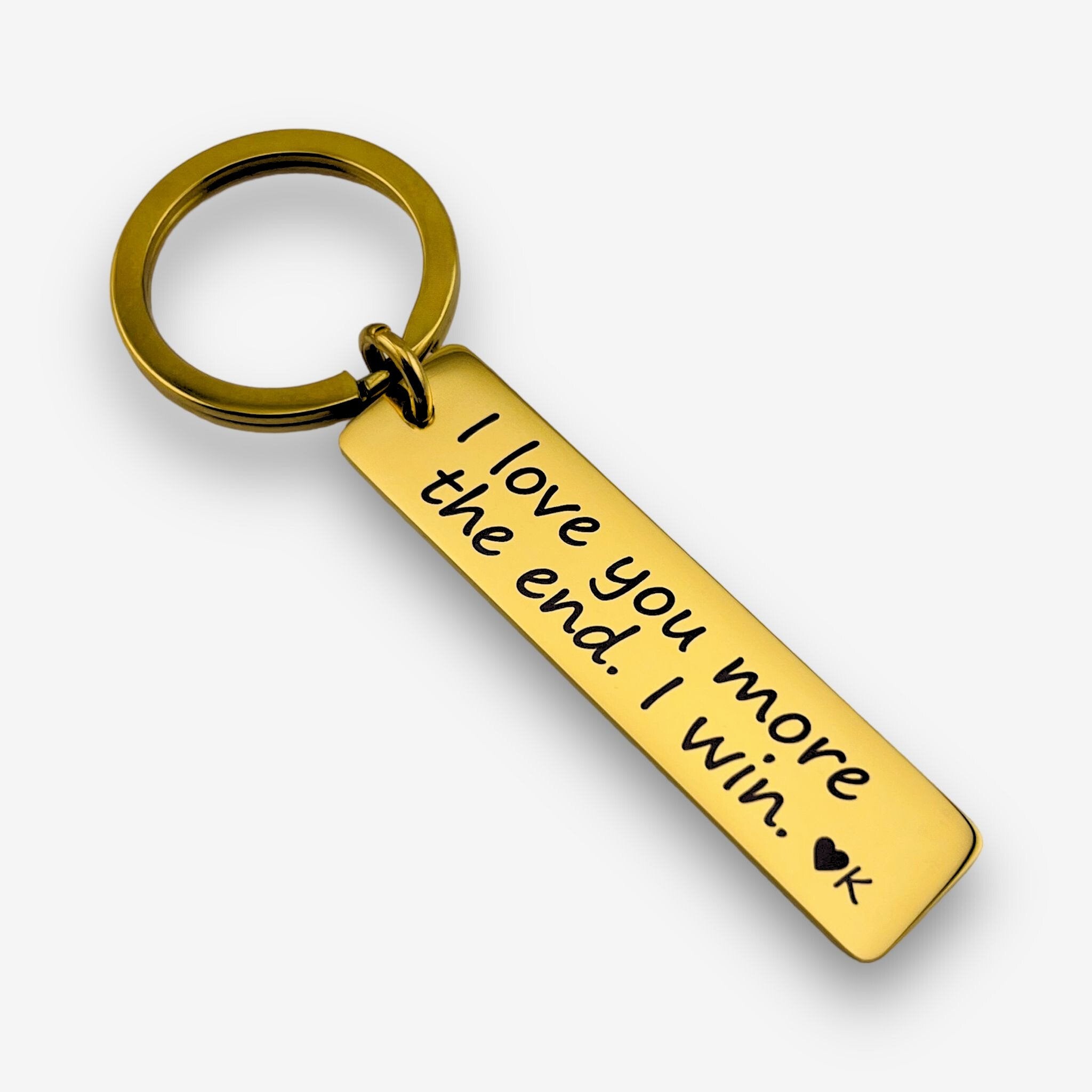 I Love You More Keychain