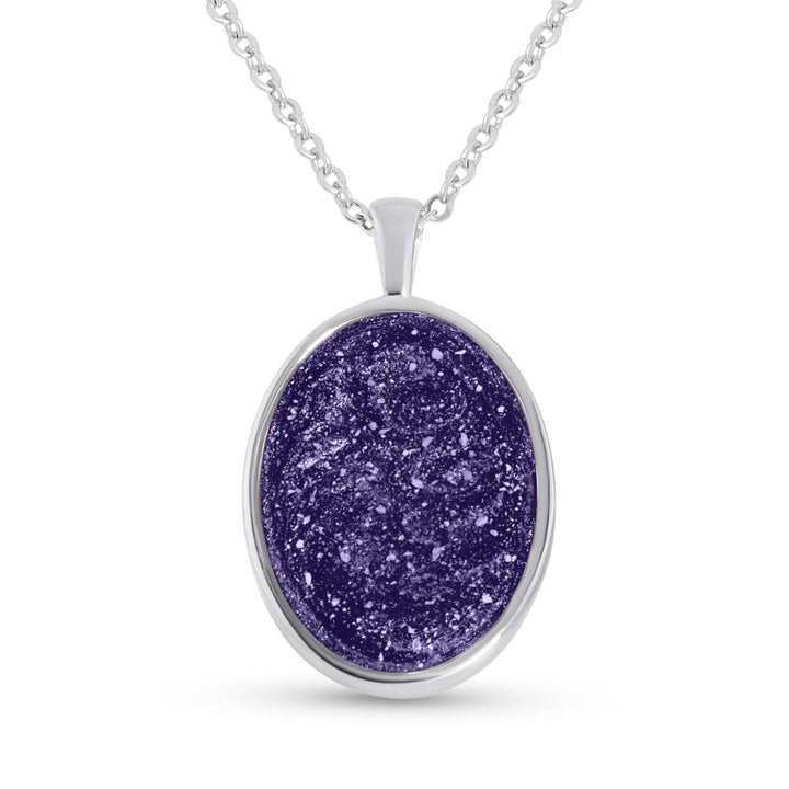Oval Ashes Necklace - MemoriesMade