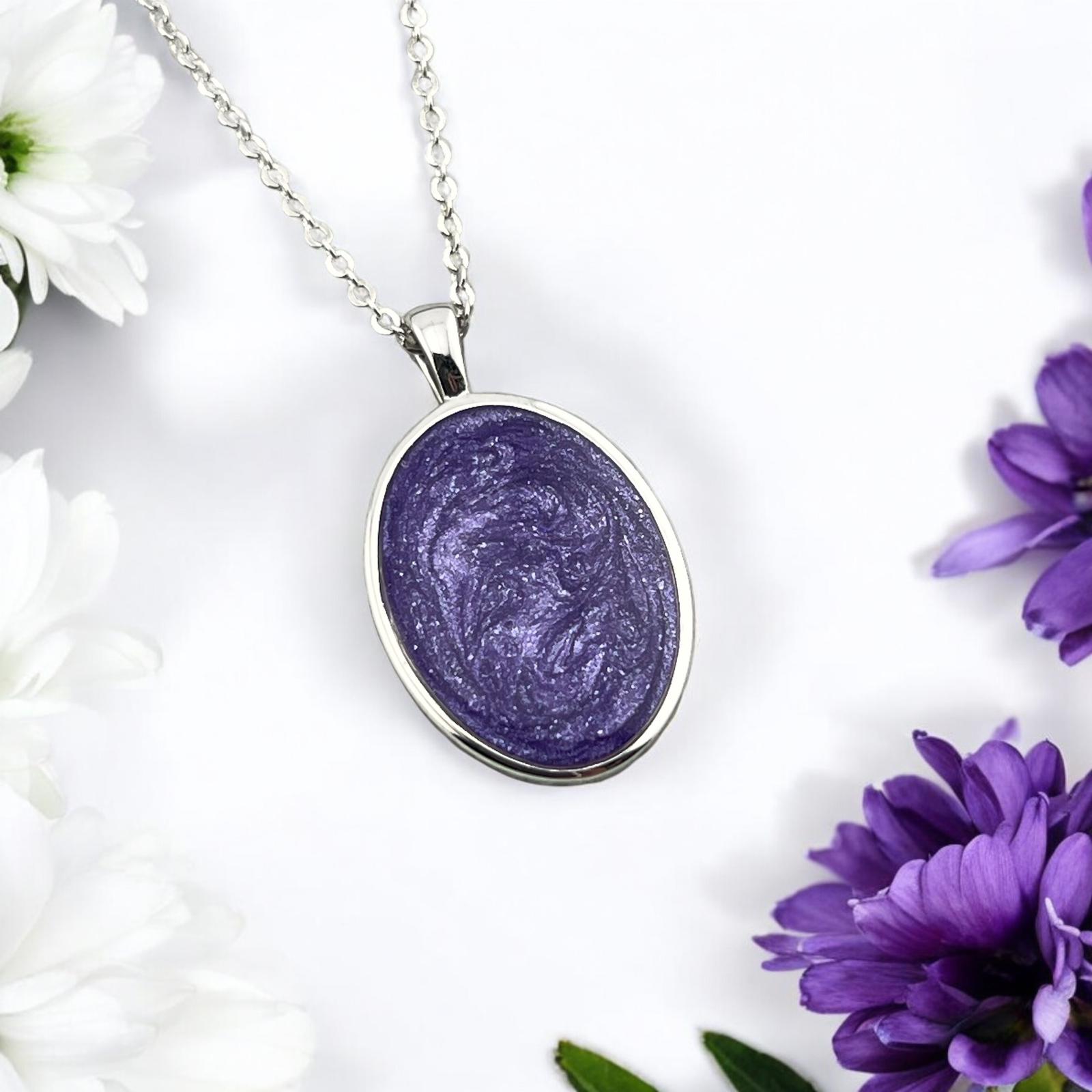 Oval Ashes Necklace - MemoriesMade