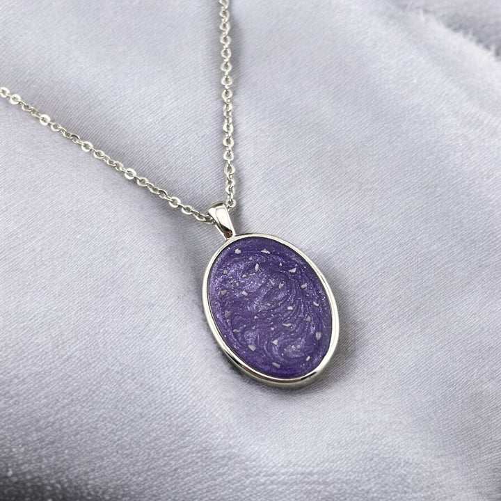 Oval Ashes Necklace - MemoriesMade