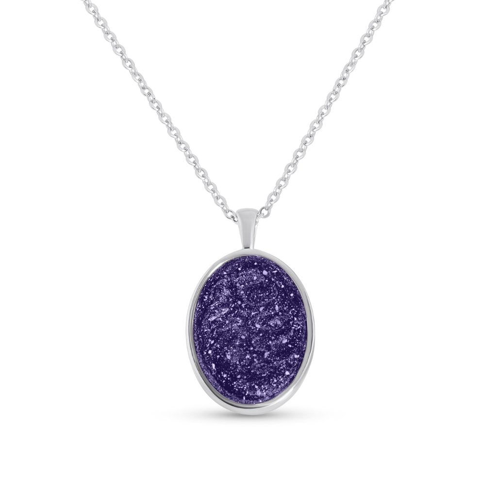 Oval Ashes Necklace - MemoriesMade