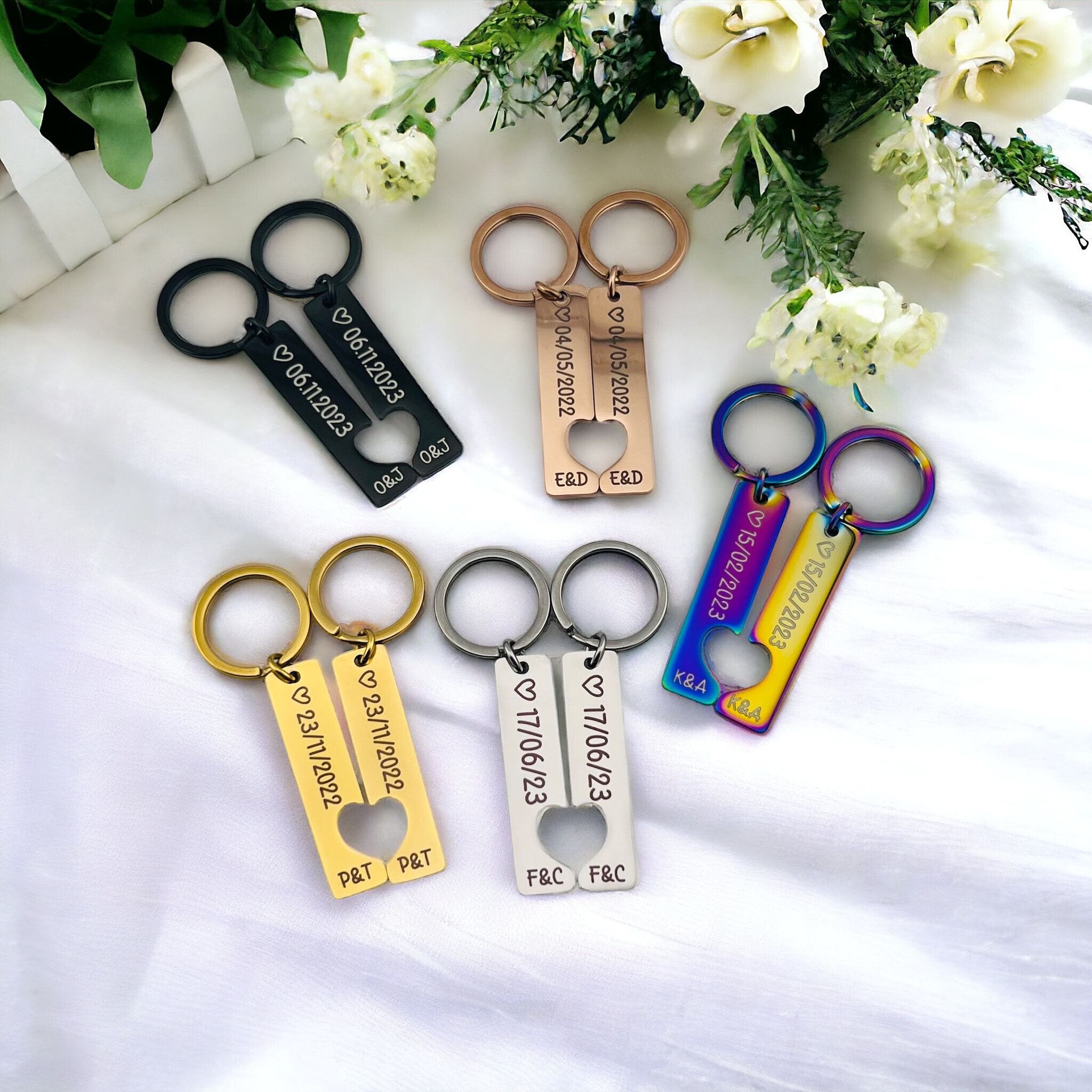 Pair of Special Date Keychains