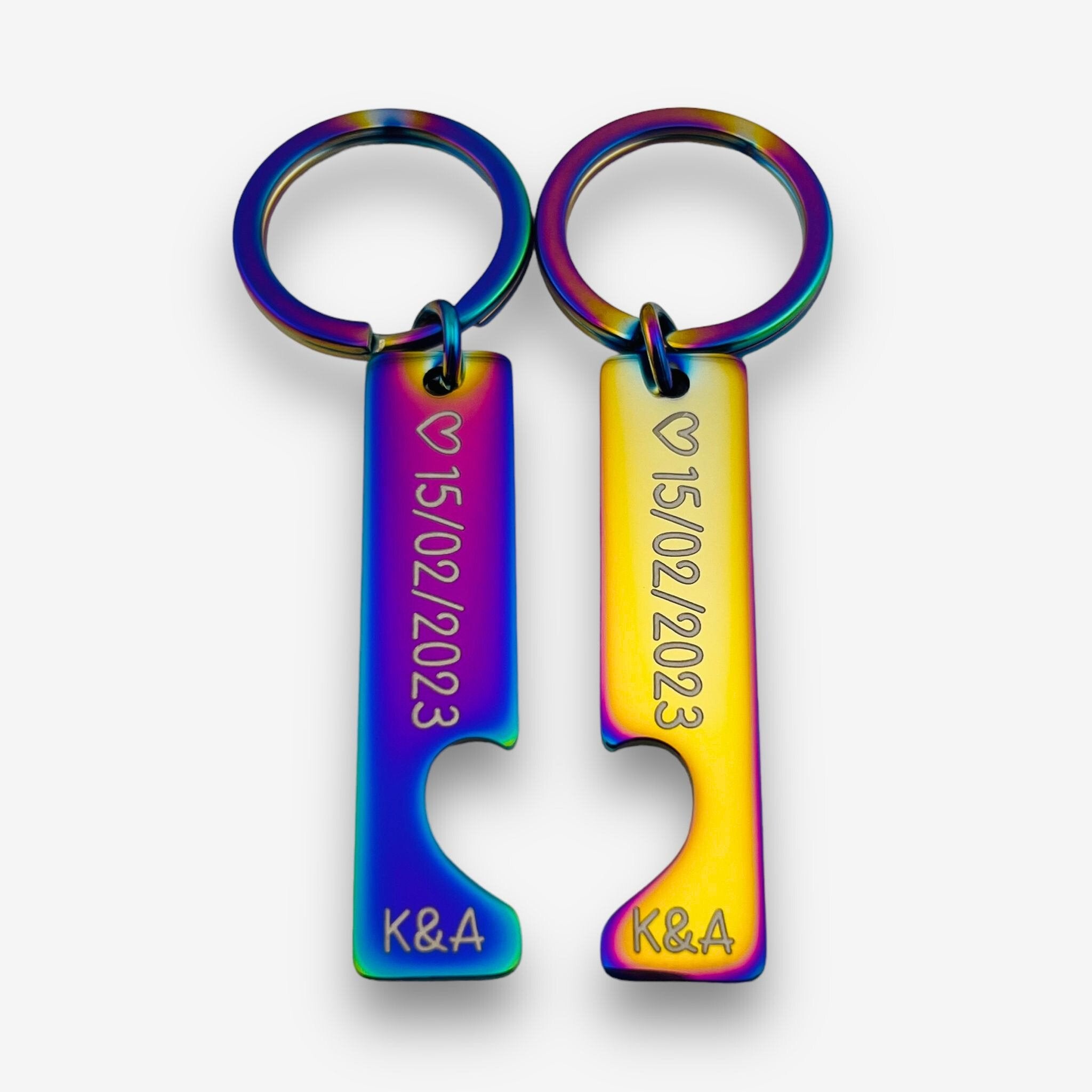 Pair of Special Date Keychains