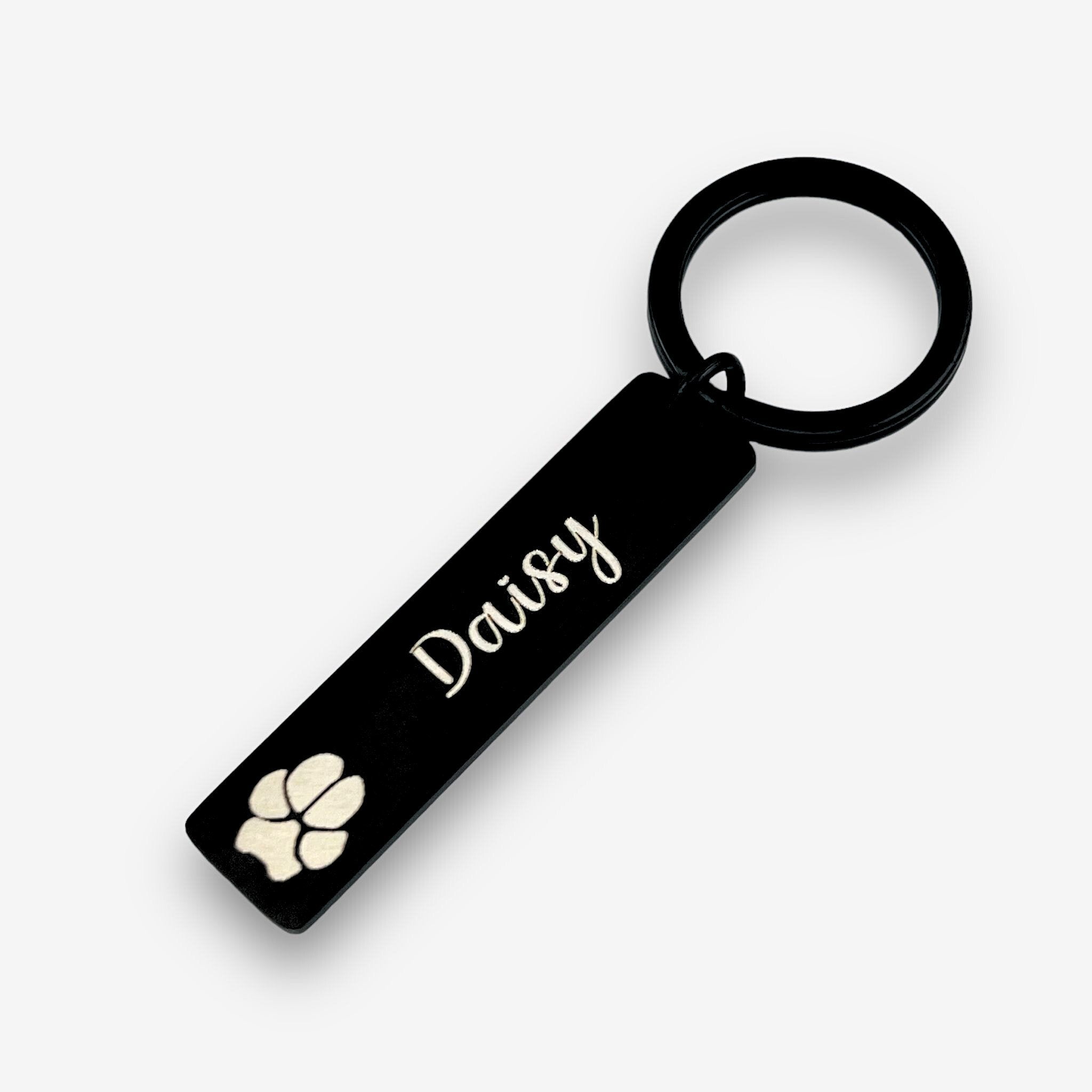 Pawprint Slim Bar Keychain