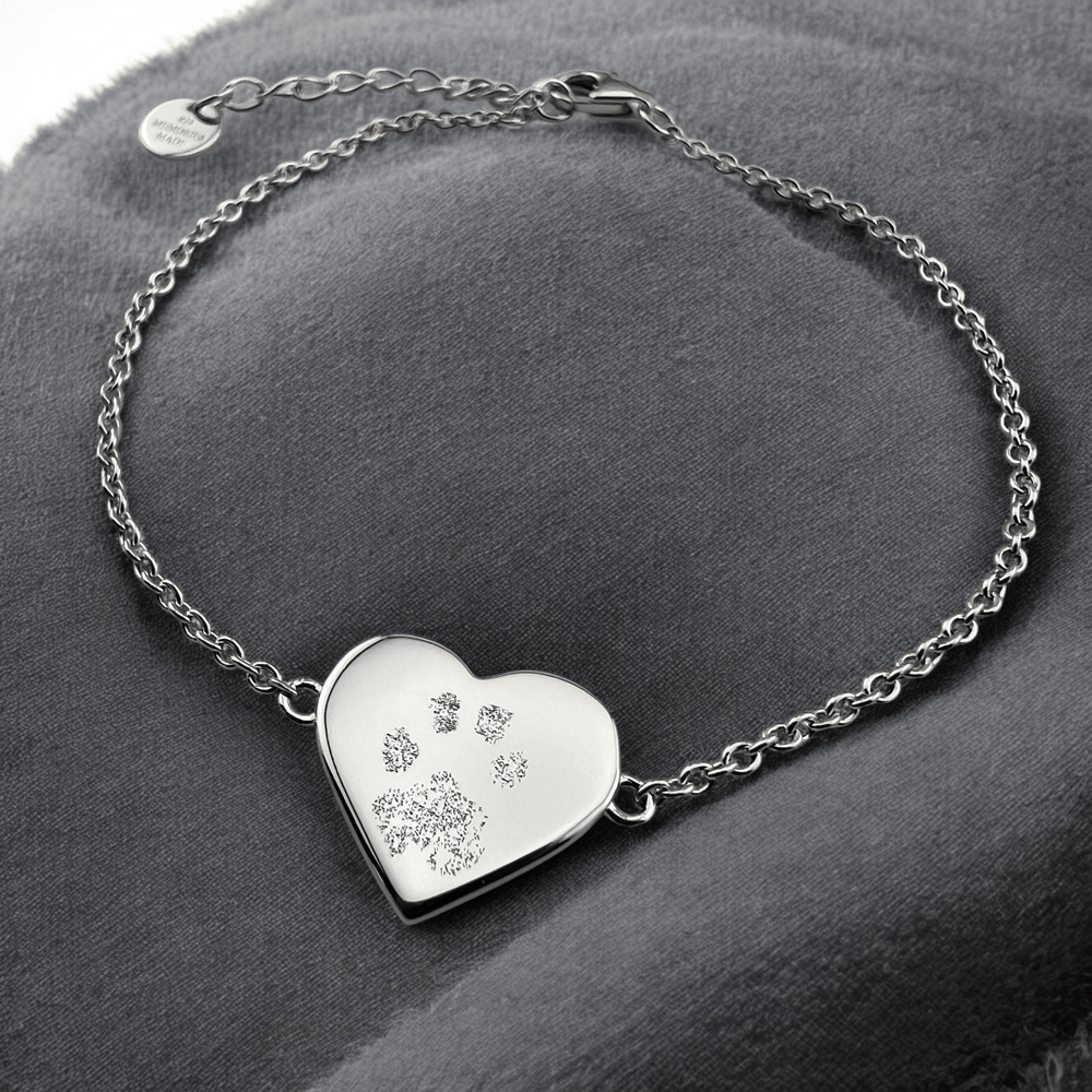 Pawprint Heart Bracelet - MemoriesMade