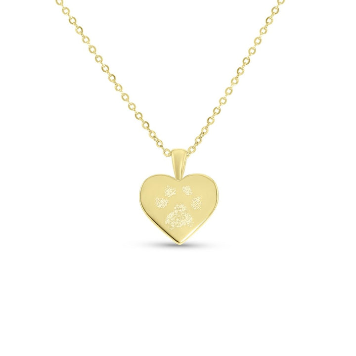 Pawprint Heart Necklace - MemoriesMade