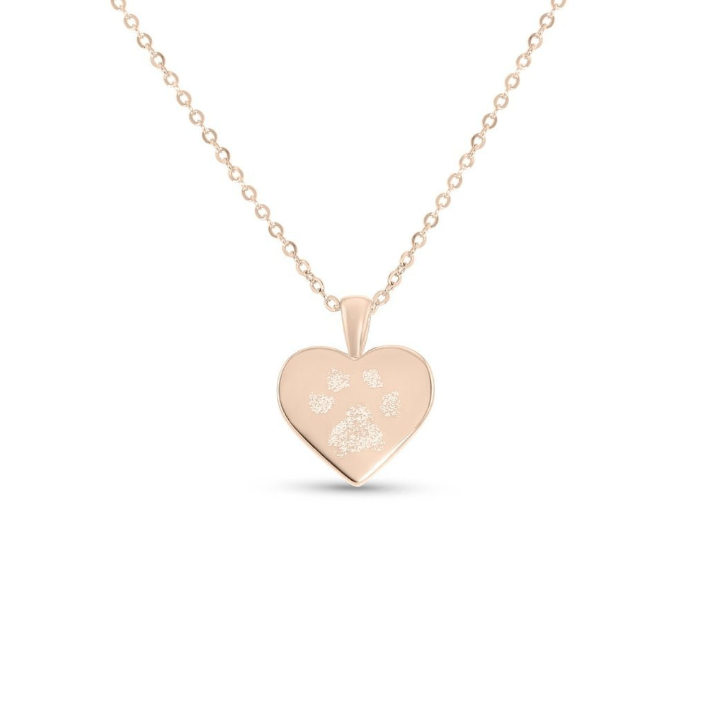 Pawprint Heart Necklace - MemoriesMade