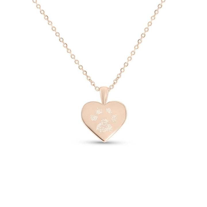 Pawprint Heart Necklace - MemoriesMade