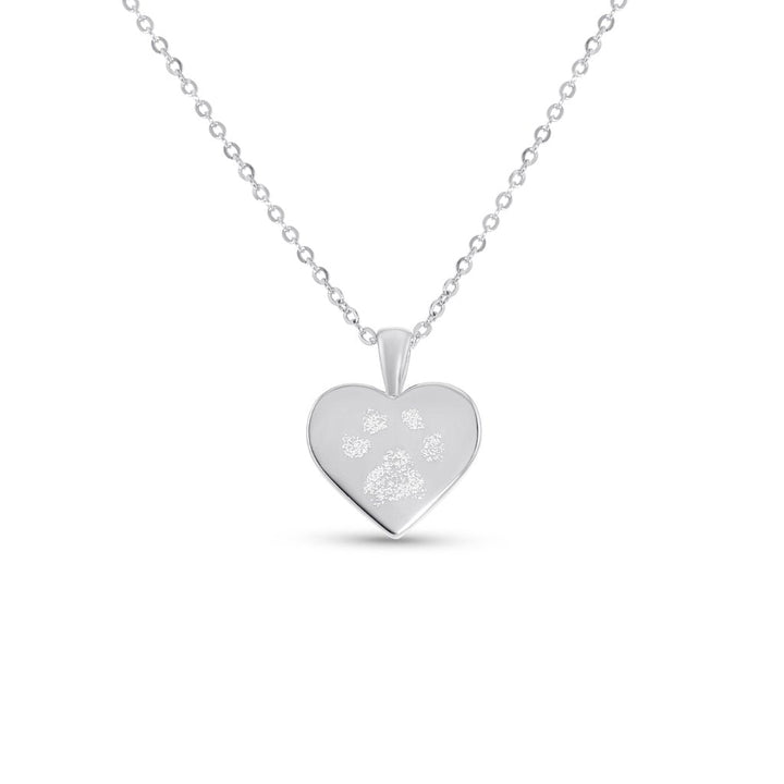 Pawprint Heart Necklace - MemoriesMade