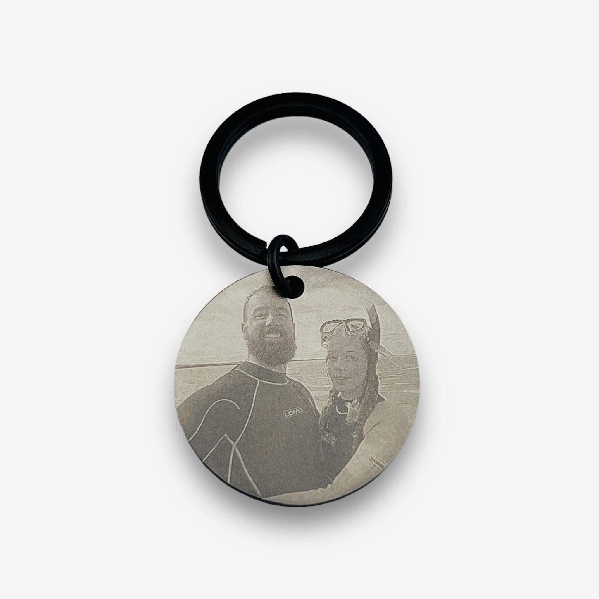 Photo Disc Keychain