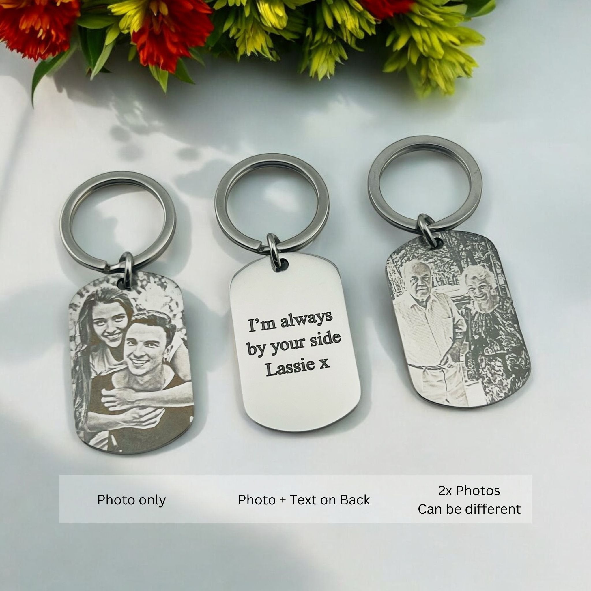 Photo Flat Bar Keychain - MemoriesMade