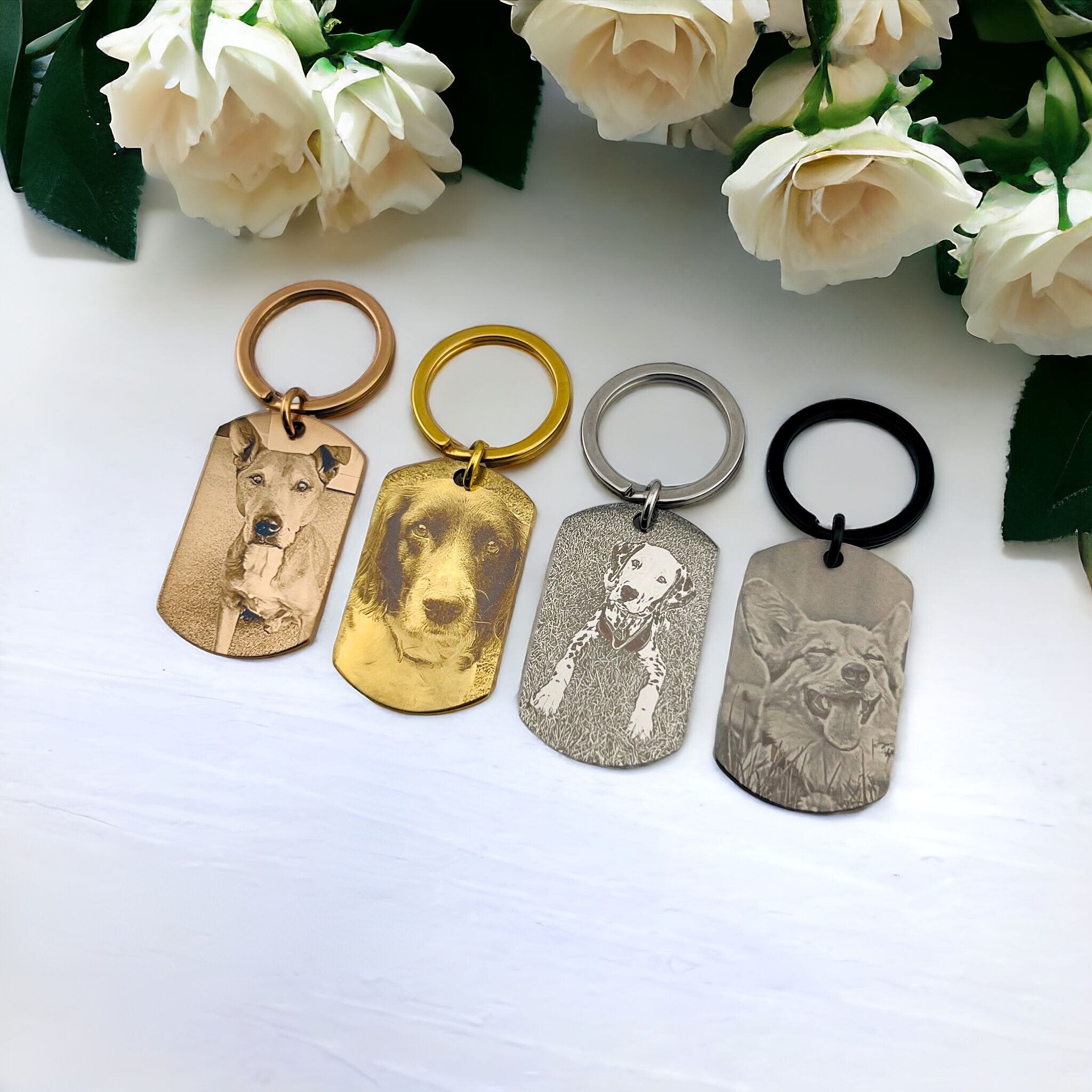 Photo Flat Bar Keychain