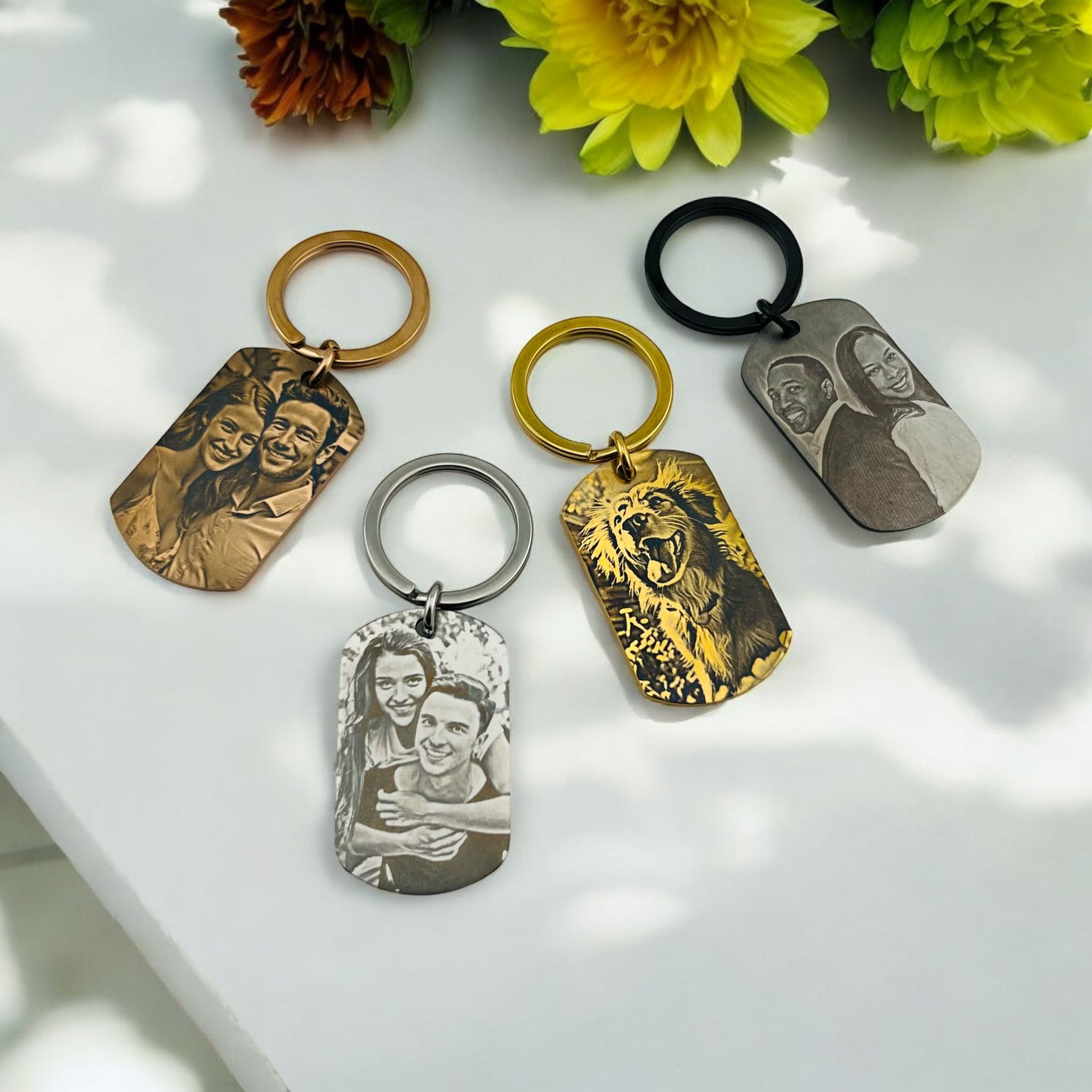 Photo Flat Bar Keychain - MemoriesMade