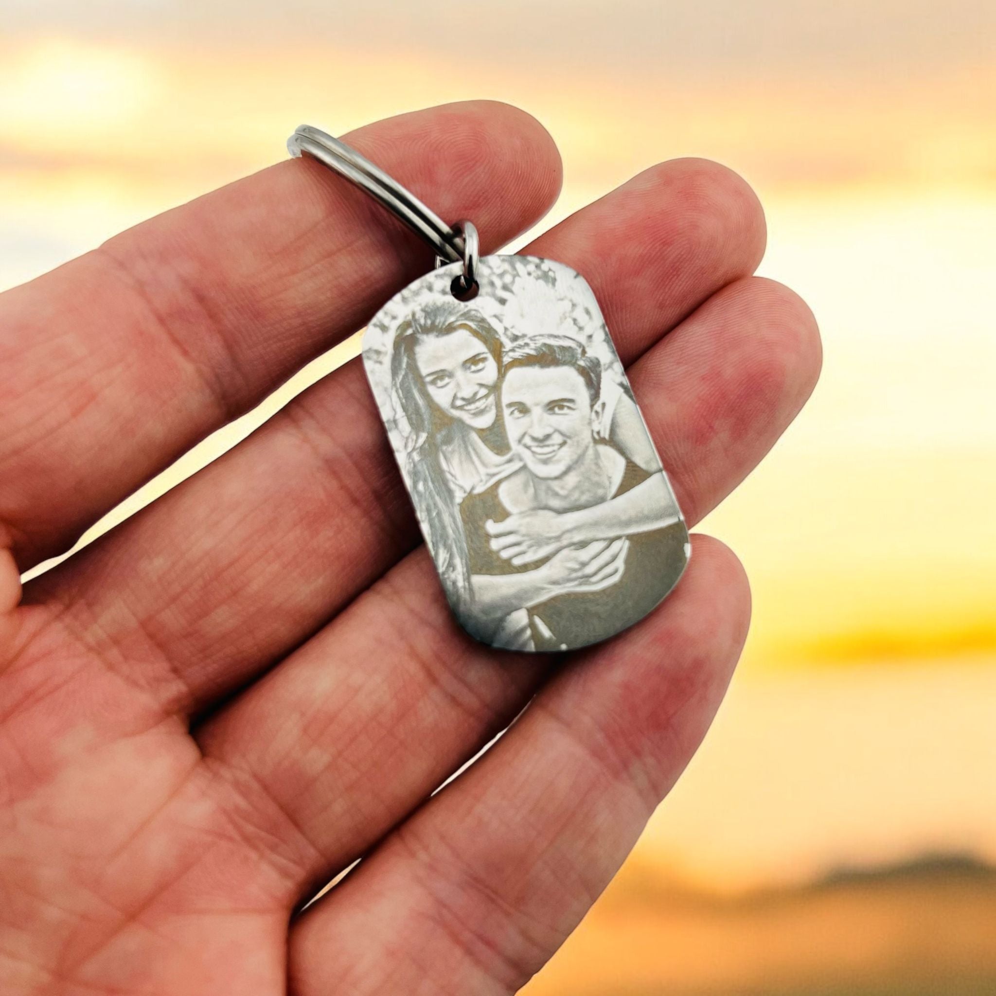 Photo Flat Bar Keychain - MemoriesMade