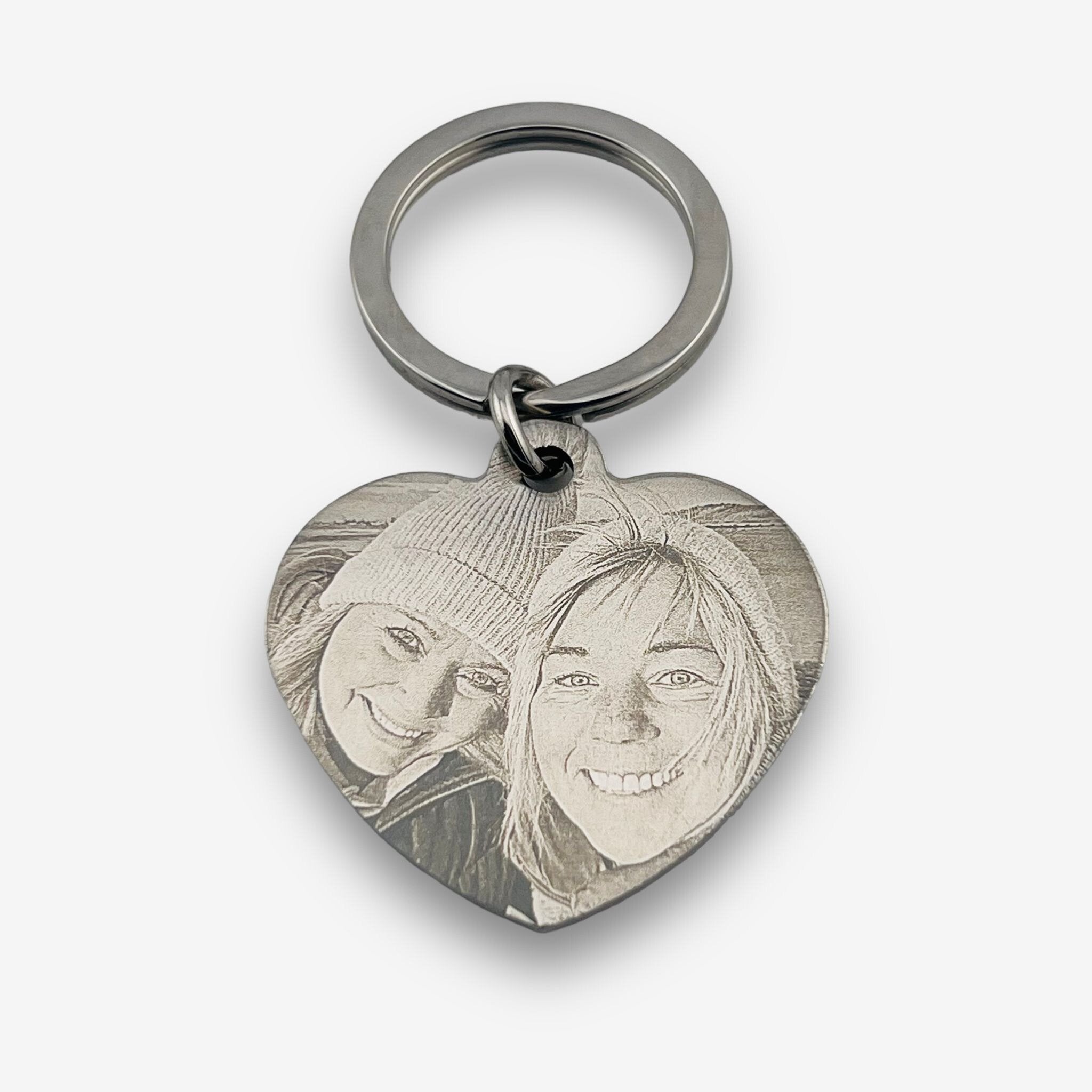 Photo Heart Keychain