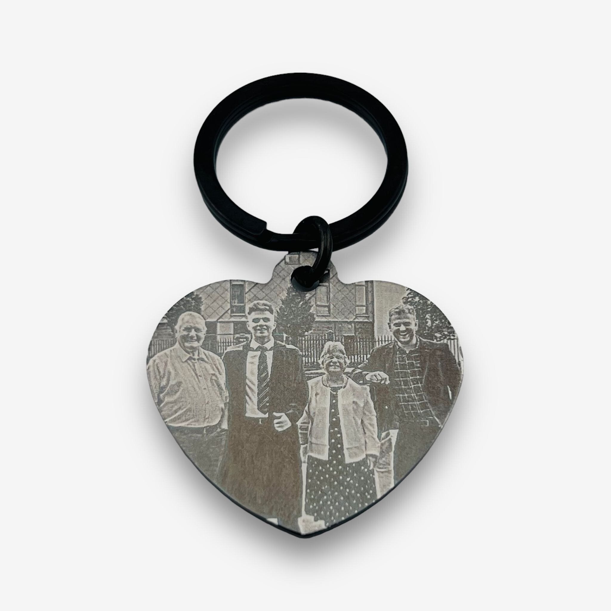 Photo Heart Keychain