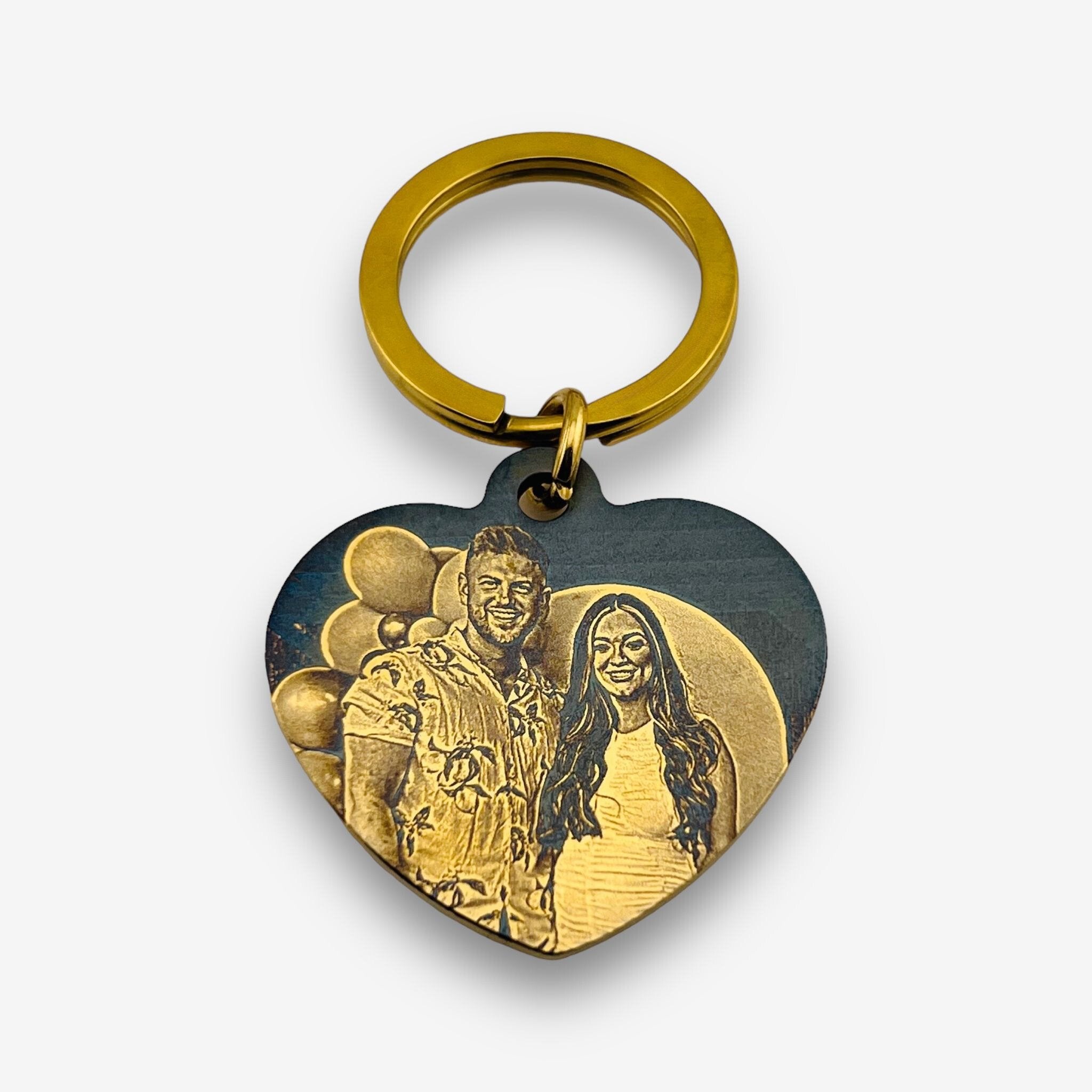 Photo Heart Keychain