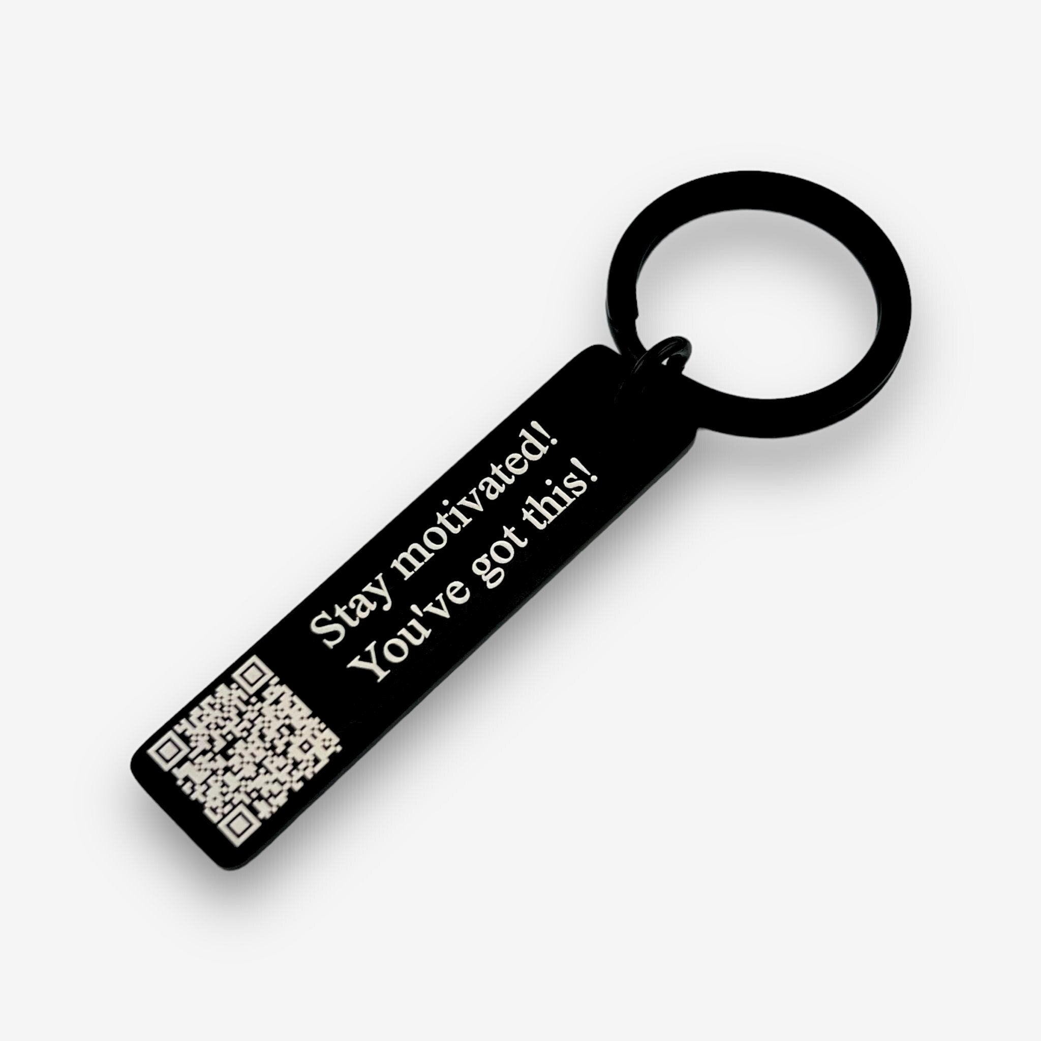 QR Code Slim Bar Keychain