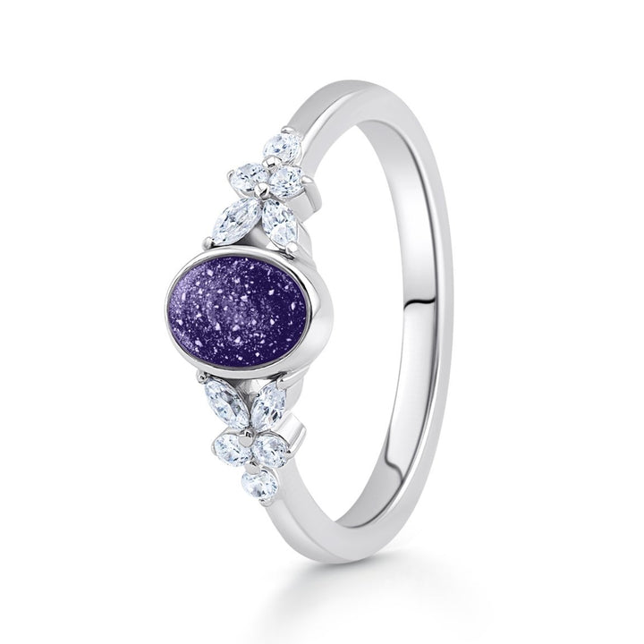 Radiance Oval Ashes Ring - MemoriesMade