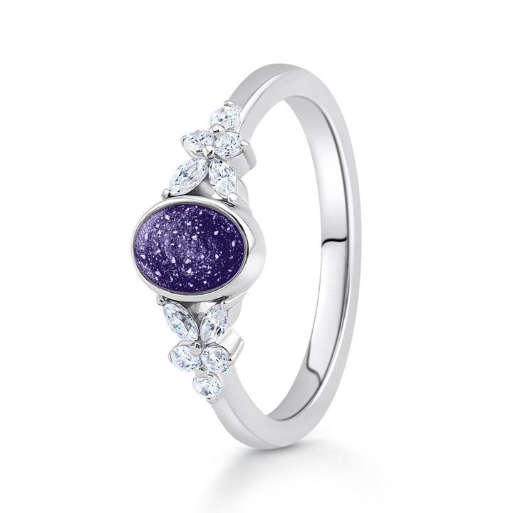Radiance Oval Ashes Ring - MemoriesMade