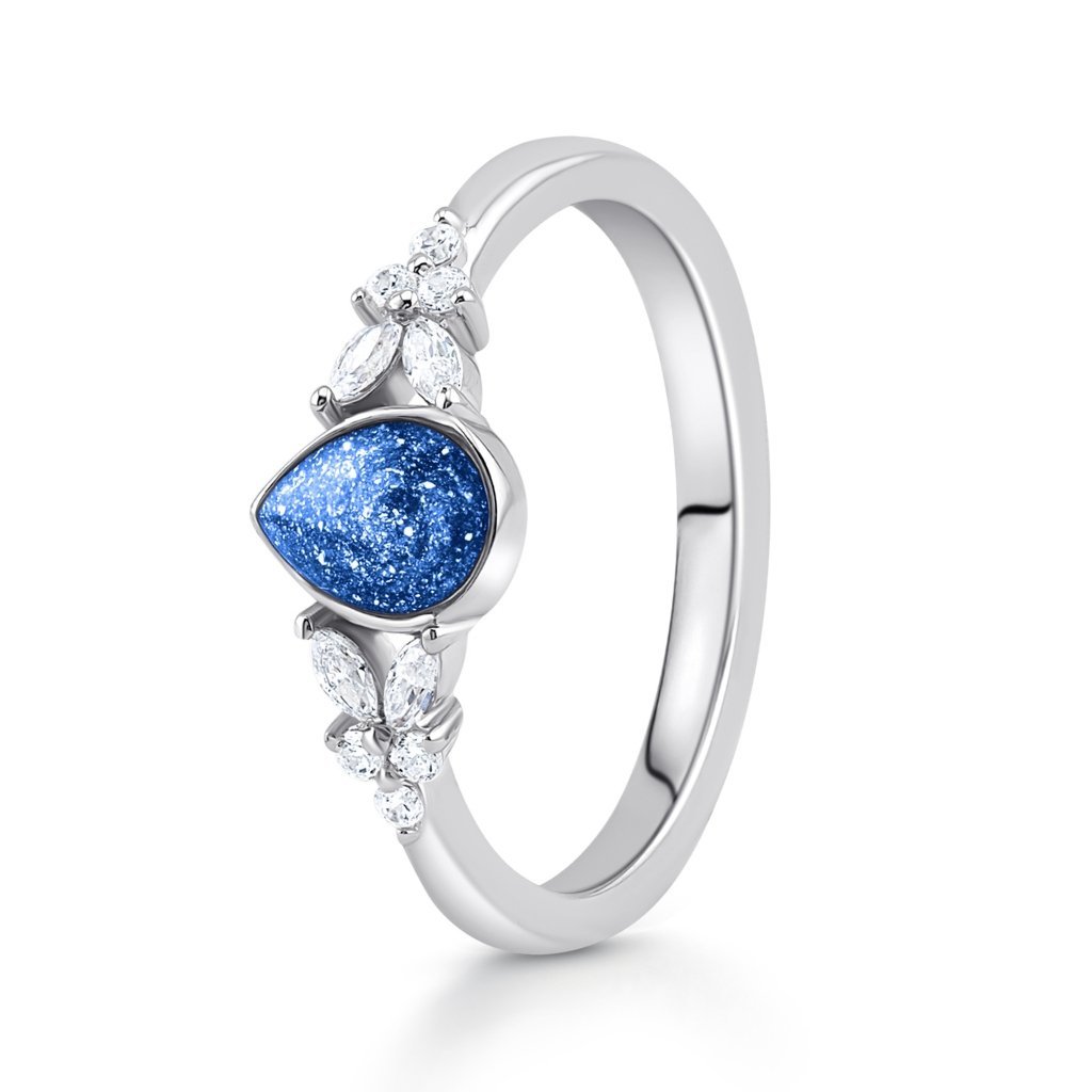 Radiance Teardrop Ashes Ring - MemoriesMade
