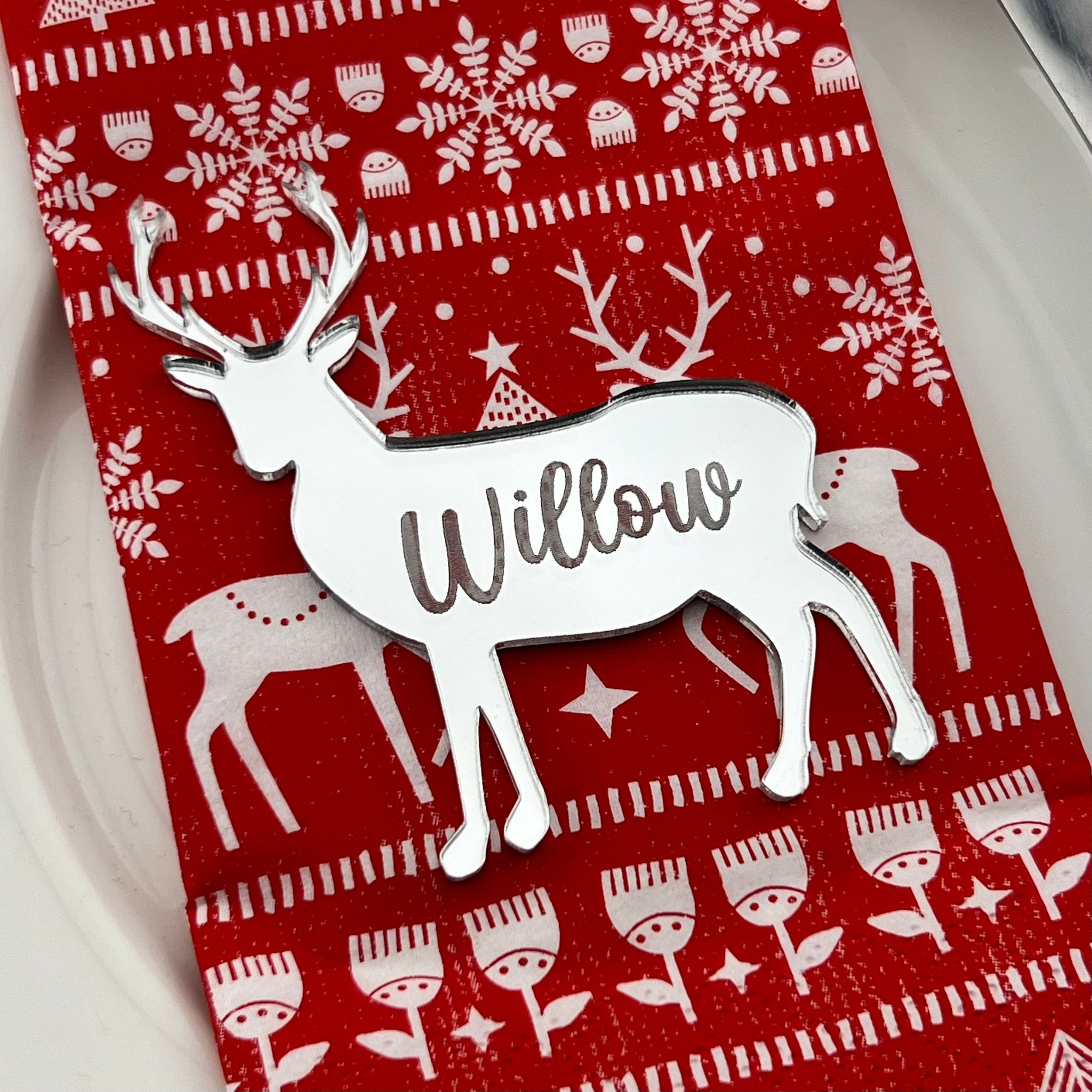 Reindeer Place Name Setting - MemoriesMade