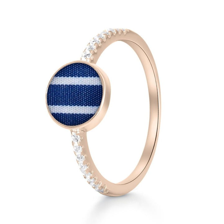Rose Gold Celestial Fabric Keepsake Tribute Ring - MemoriesMade