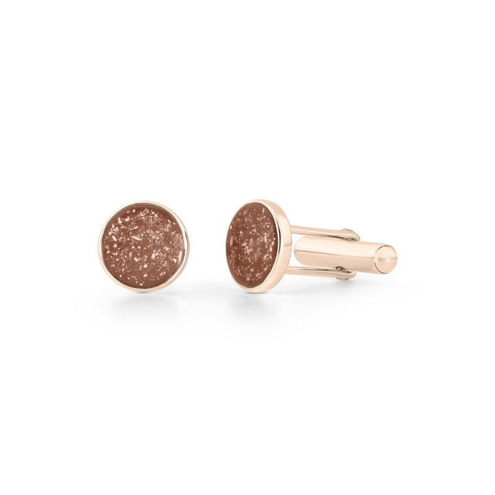 Rose Gold Classic Tribute Ashes Cufflinks - MemoriesMade