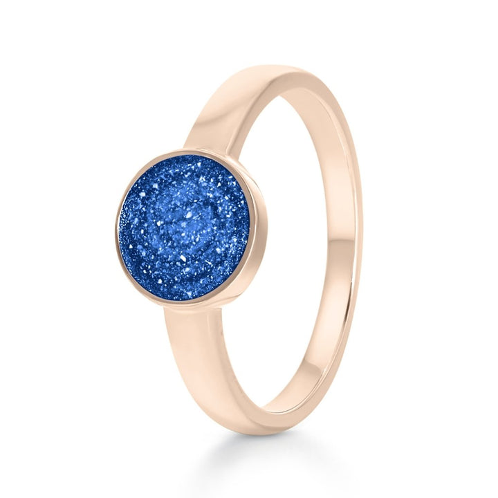 Rose Gold Classic Tribute Ashes Ring - MemoriesMade