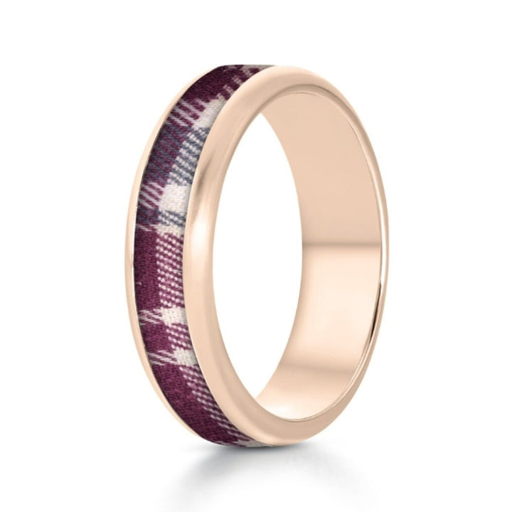 Rose Gold Fabric Keepsake Eternity Ring - MemoriesMade