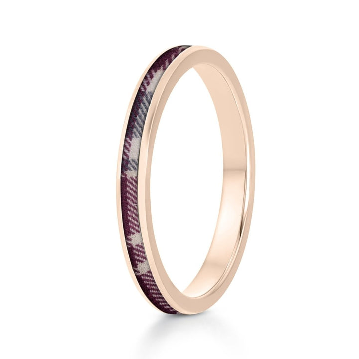Rose Gold Fabric Keepsake Eternity Ring - MemoriesMade