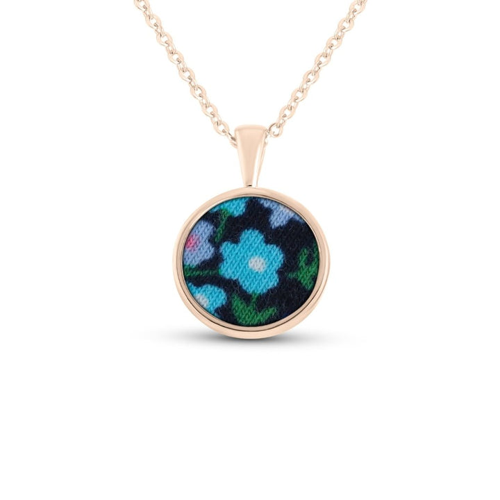 Rose Gold Fabric Keepsake Tribute Necklace - MemoriesMade