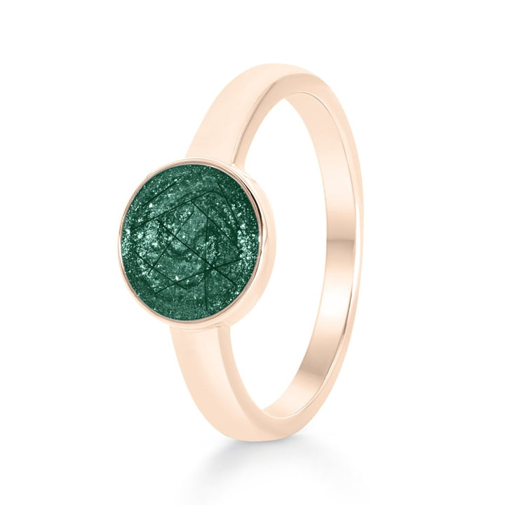 Rose Gold Hair Keepsake Tribute Ring - MemoriesMade