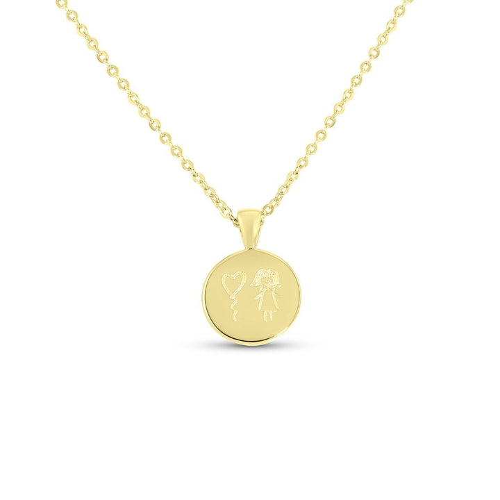 Small Classic Drawing Necklace - MemoriesMade