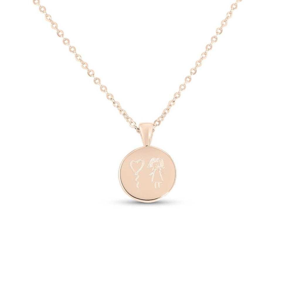 Small Classic Drawing Necklace - MemoriesMade