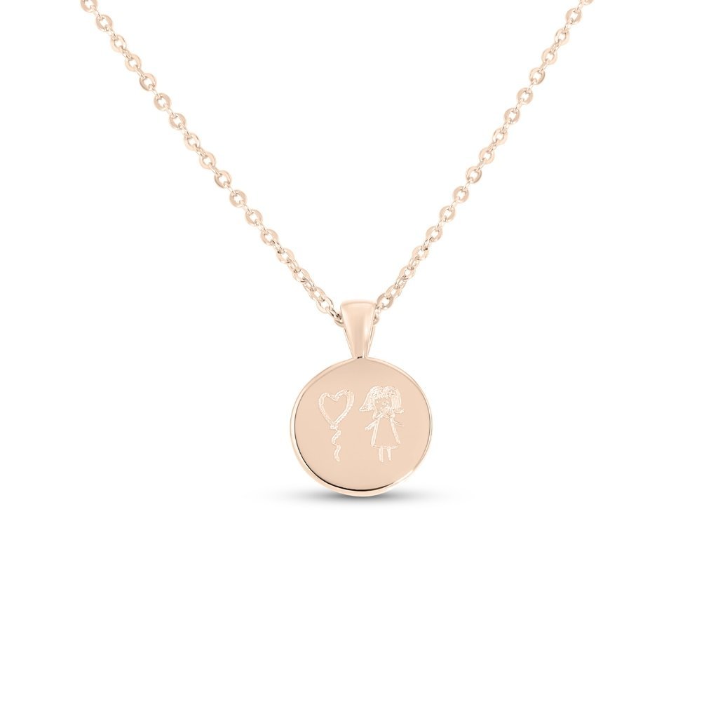 Small Classic Drawing Necklace - MemoriesMade