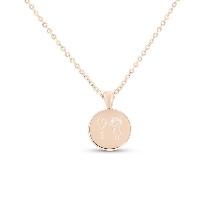 Small Classic Drawing Necklace - MemoriesMade