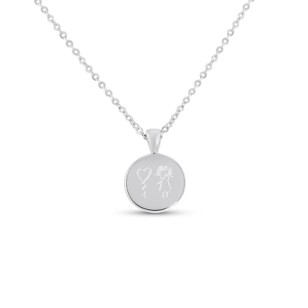 Small Classic Drawing Necklace - MemoriesMade