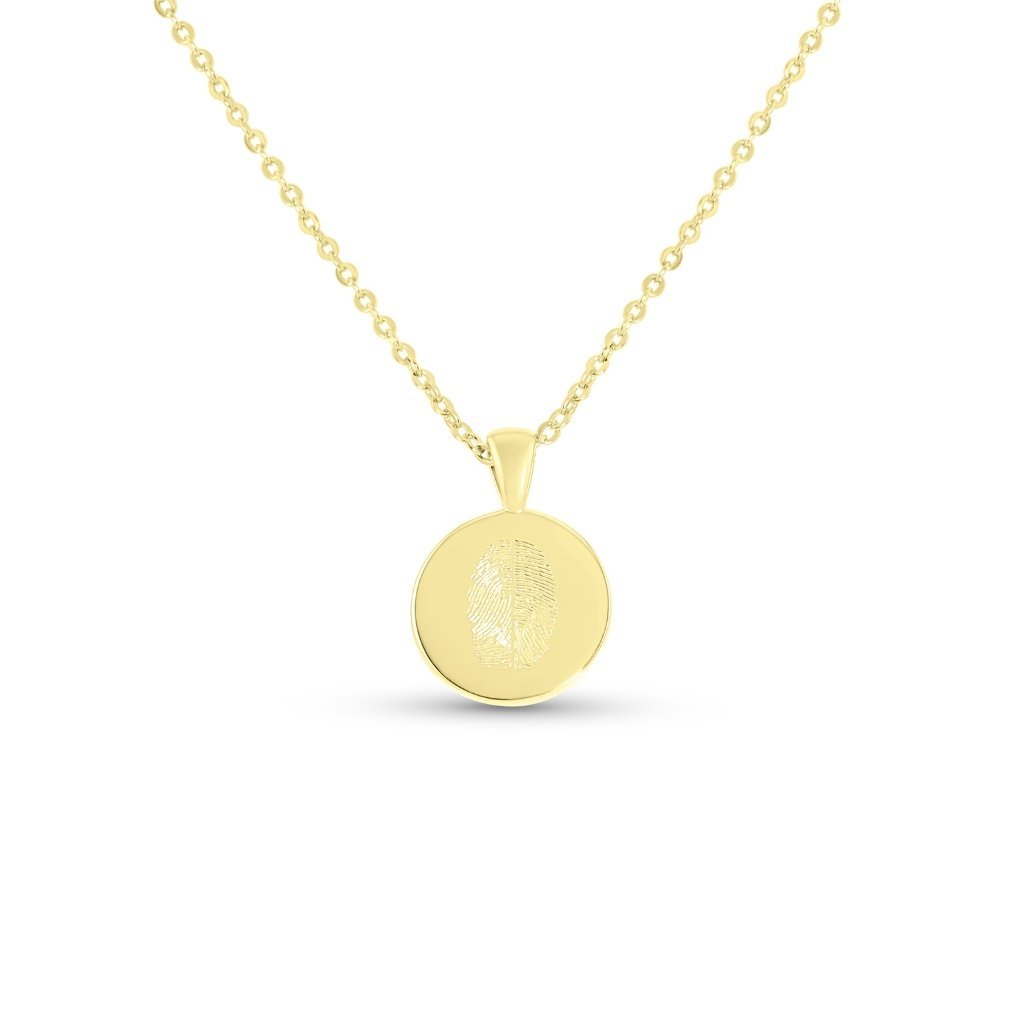 Small Classic Duo Fingerprint Necklace - MemoriesMade