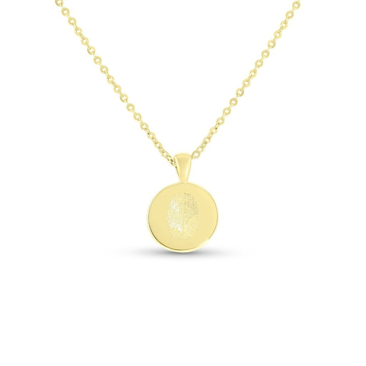 Small Classic Duo Fingerprint Necklace - MemoriesMade