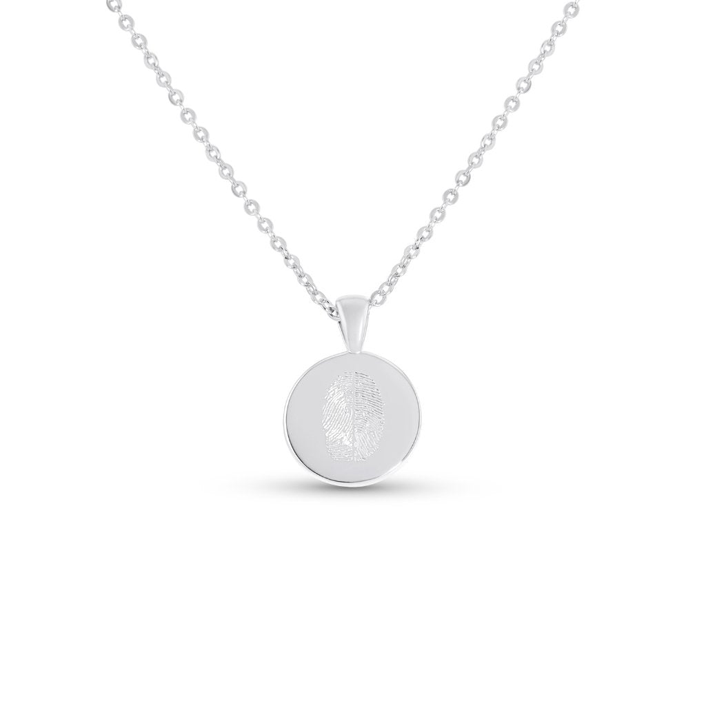 Small Classic Duo Fingerprint Necklace - MemoriesMade