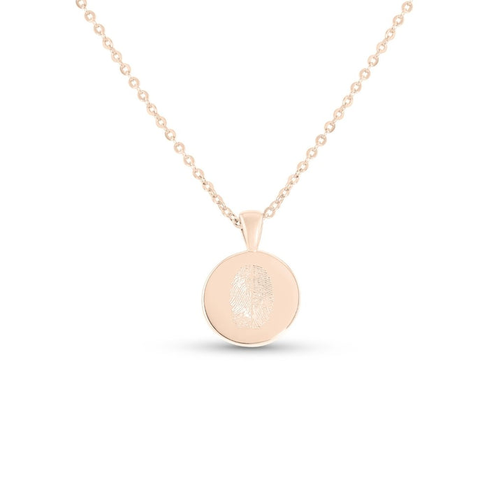 Small Classic Duo Fingerprint Necklace - MemoriesMade